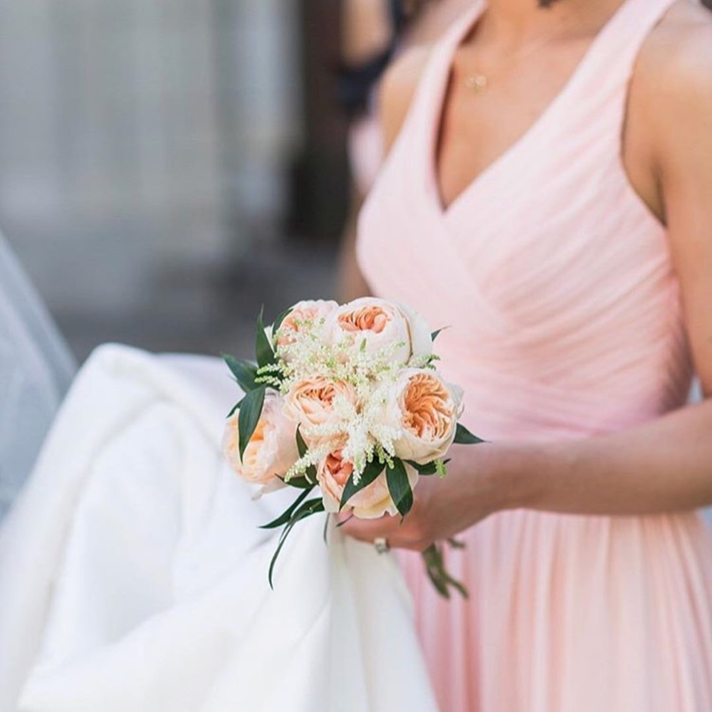 { DB wine bridesmaid dress }